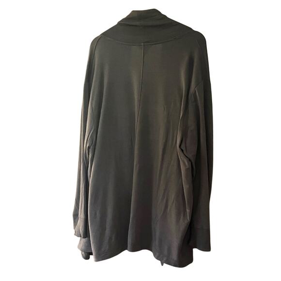 Athleta Pranayama Restore Wrap Cardigan Hermatite Gray XL - Picture 4 of 10